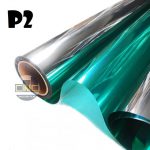 Giấy dán kính phản quang xanh lá P2 xanh mát đổi màu kính