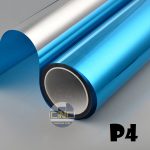Giấy dán kính phản quang xanh dương P4 dịu mát đổi màu kính