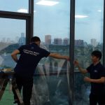 Dán phim cách nhiệt phún xạ Silver 30 cho tòa nhà văn phòng Mipec