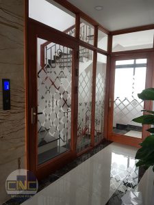 Dán kính mờ sảnh khách sạn