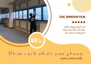 Dán phim cách nhiệt văn phòng